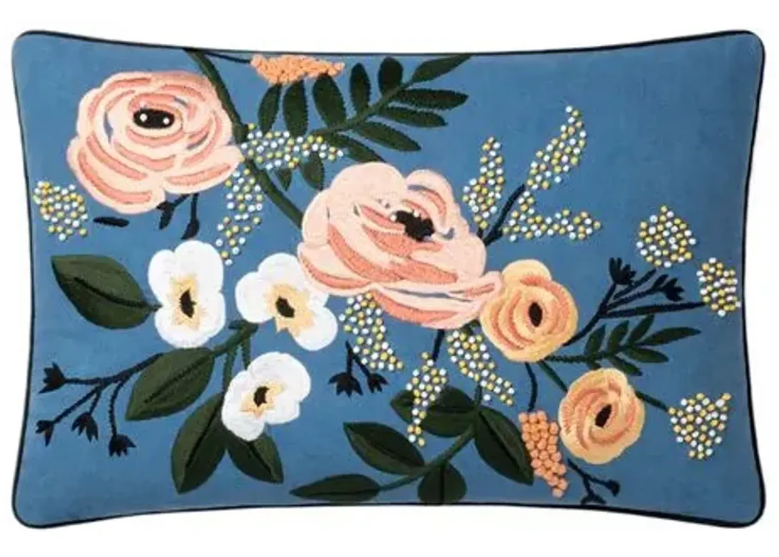 Felicity Floral Lumbar Pillow - Rifle Paper Co. x Loloi