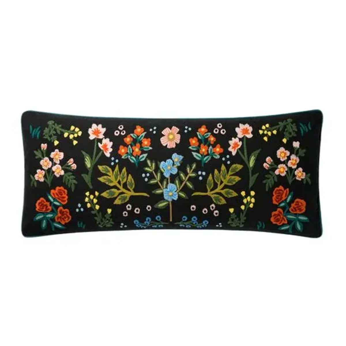 Holly Floral Lumbar Pillow - Rifle Paper Co. x Loloi