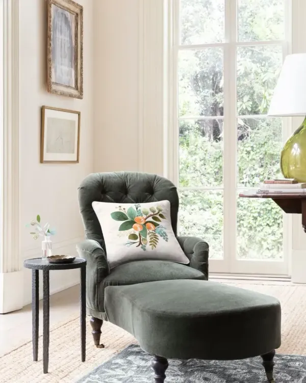 Fruits Pillow, Orange/White