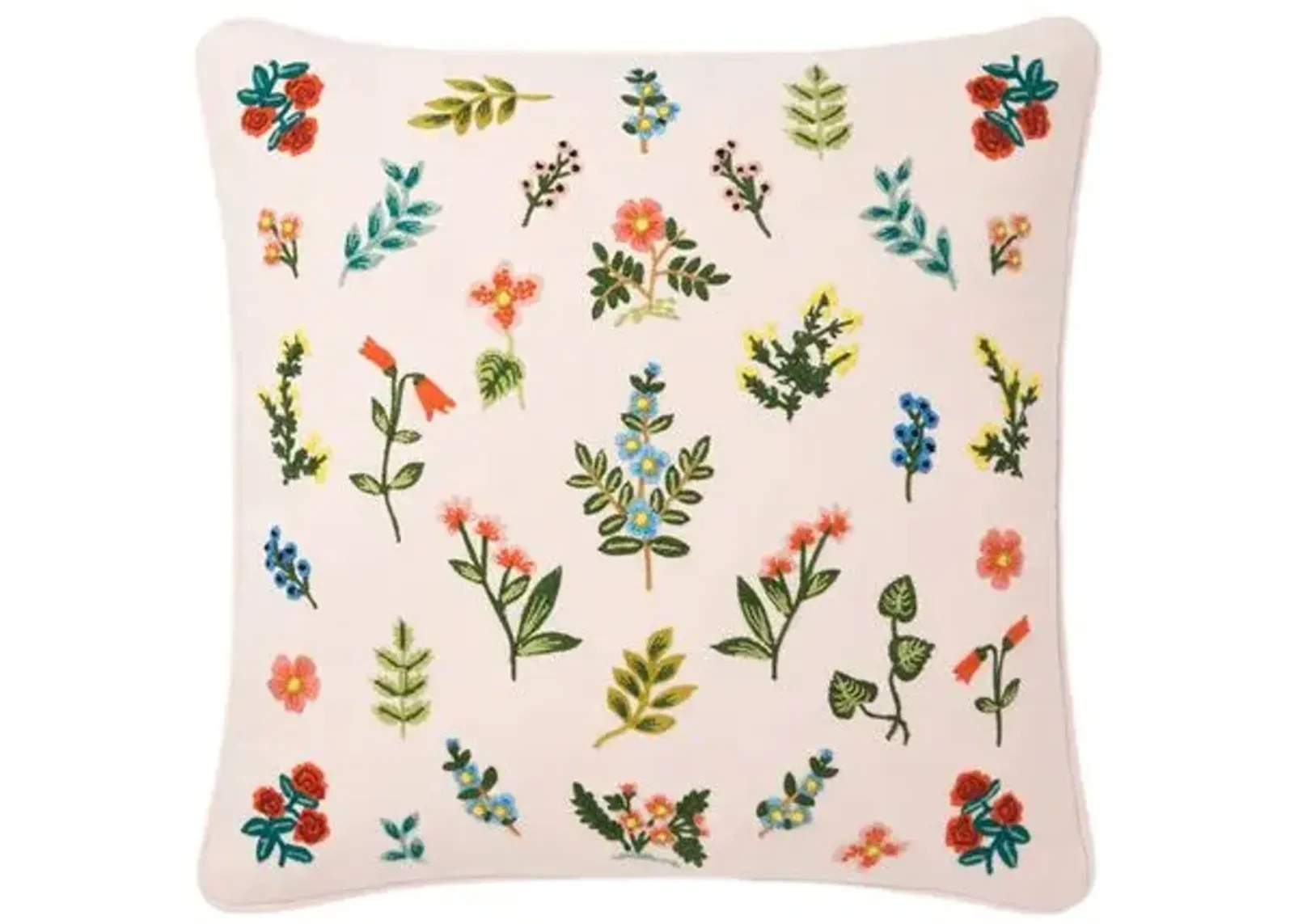 Garden Story Pillow - Blush Multi - Rifle Paper Co. x Loloi