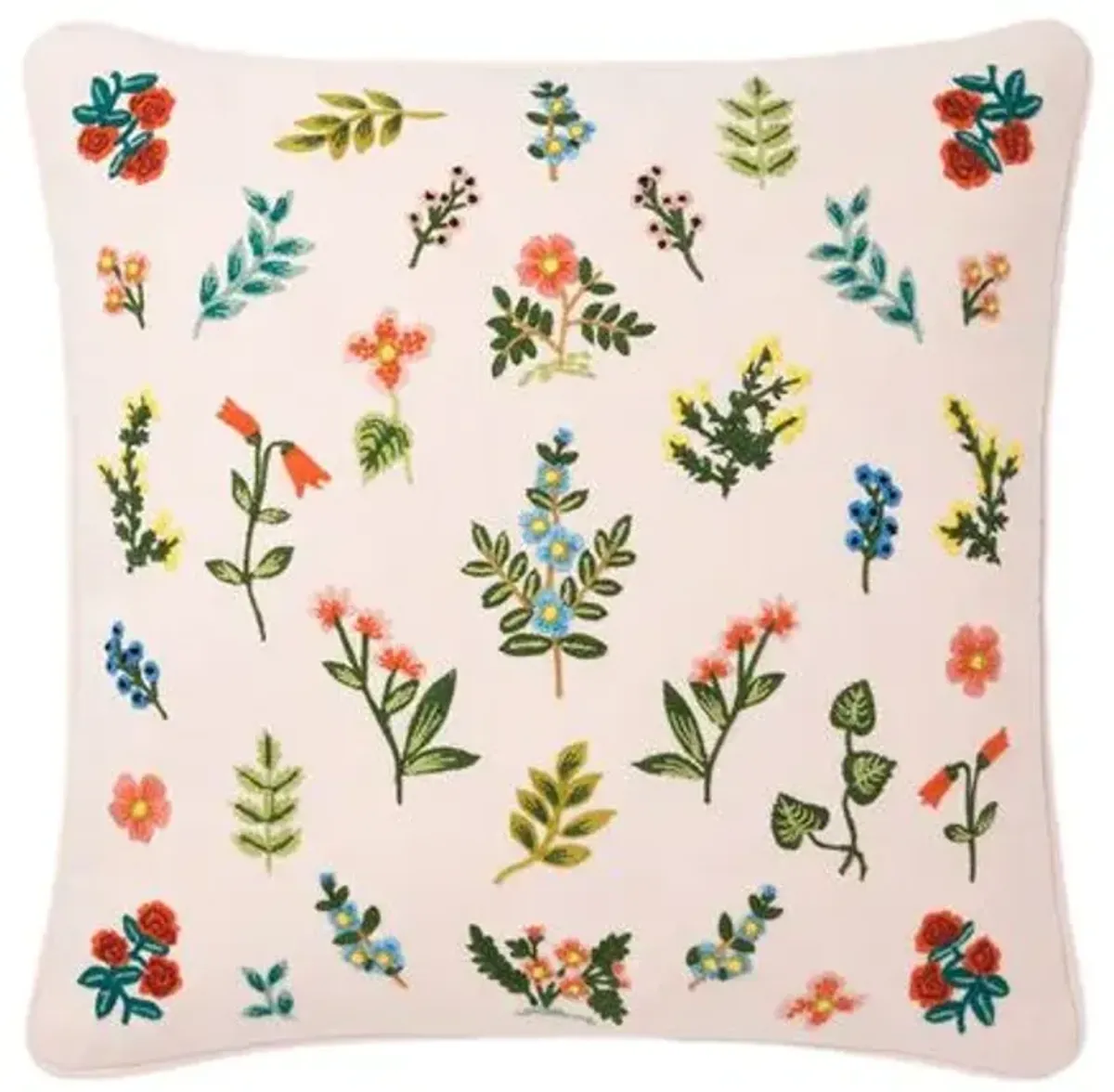 Garden Story Pillow - Blush Multi - Rifle Paper Co. x Loloi