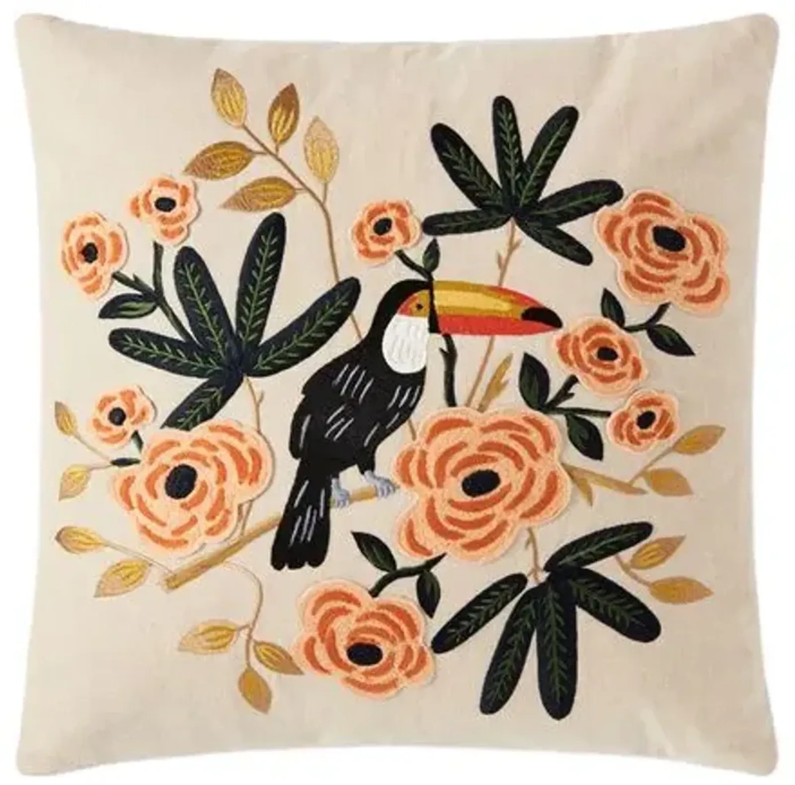 Toucan Pillow - Rifle Paper Co. x Loloi