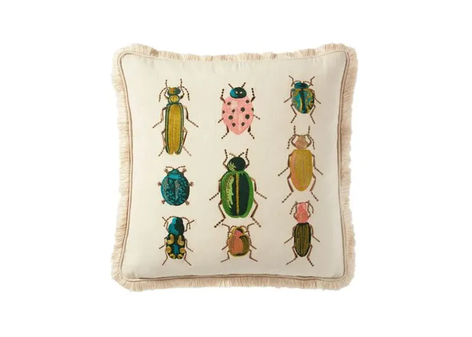 Critters Pillow - Natural - Rifle Paper Co. x Loloi