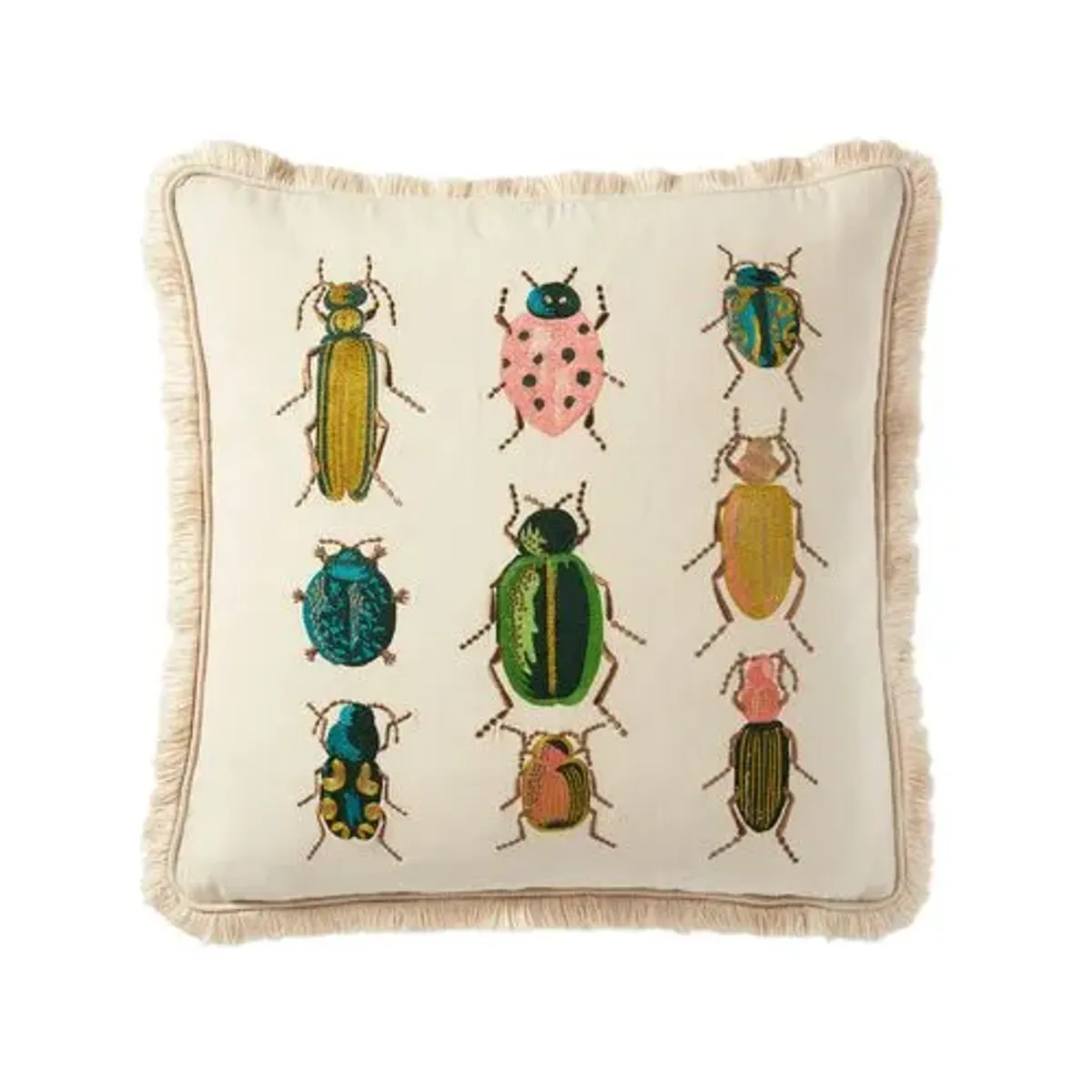 Critters Pillow - Natural - Rifle Paper Co. x Loloi