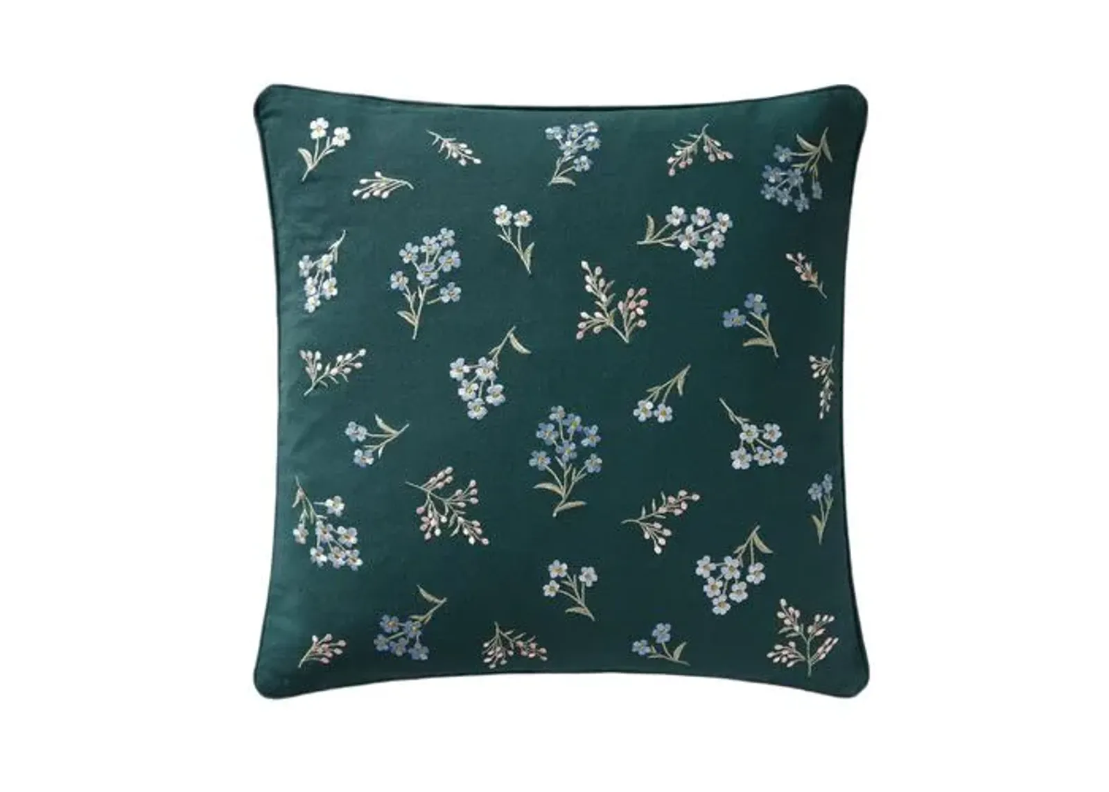 Heather Pillow - Teal - Rifle Paper Co. x Loloi