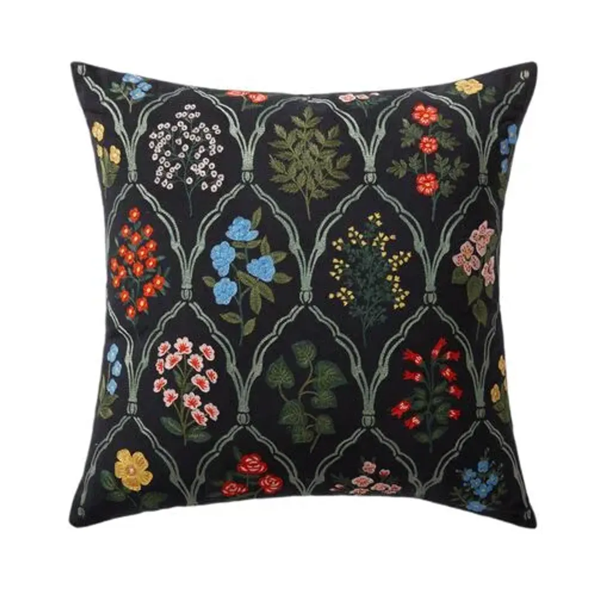 Trellis Floral Pillow - Rifle Paper Co. x Loloi