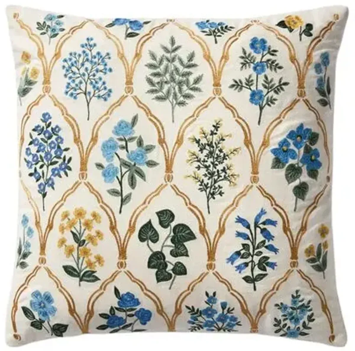 Trellis Floral Pillow - Rifle Paper Co. x Loloi