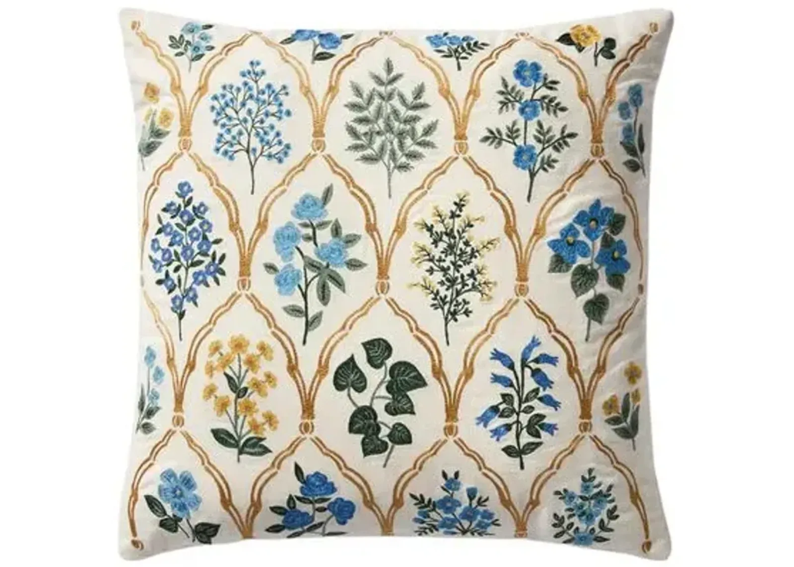 Trellis Floral Pillow - Rifle Paper Co. x Loloi