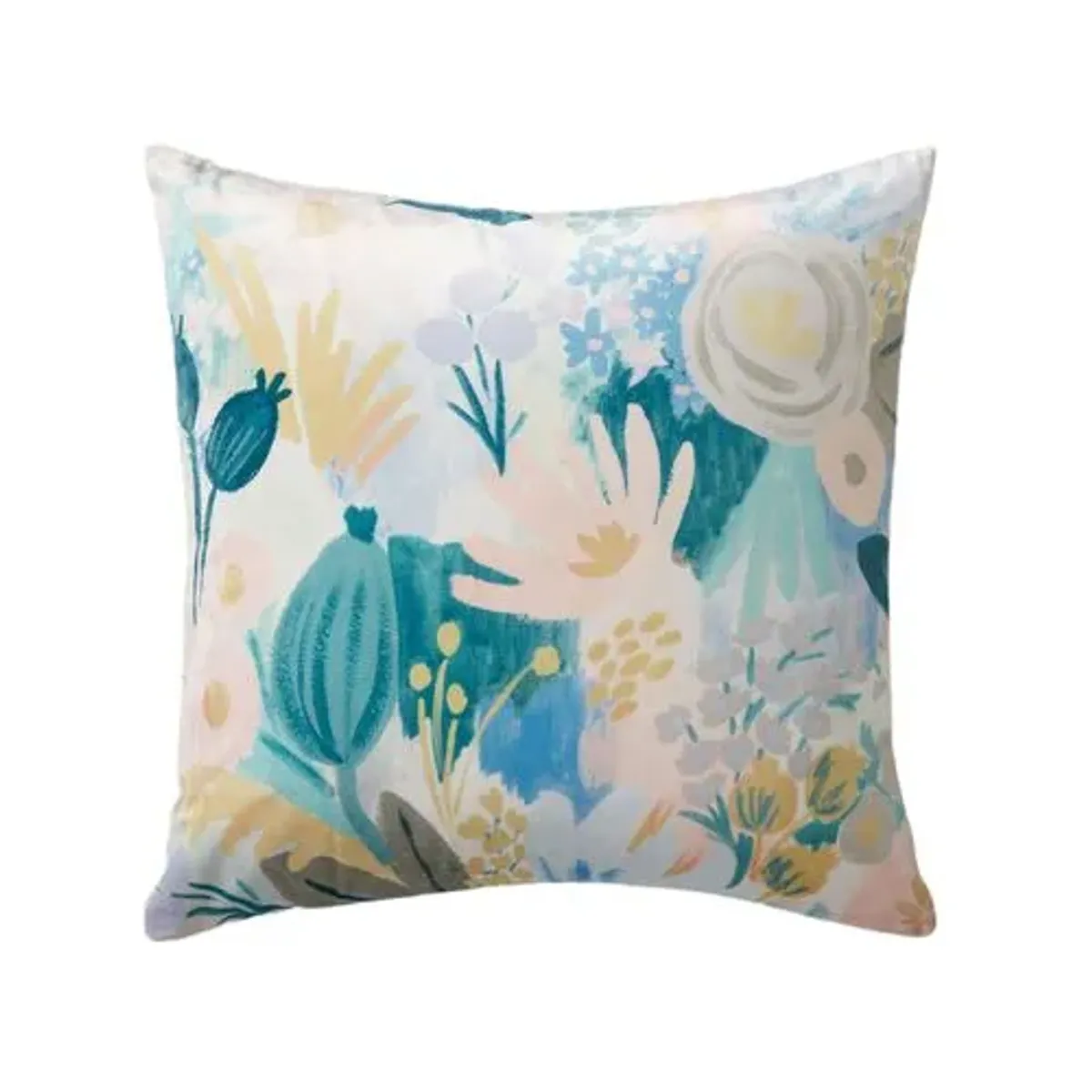 Cassia Floral Watercolor Pillow - Rifle Paper Co. x Loloi