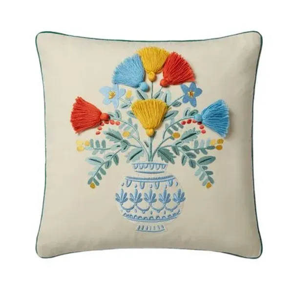 Bouquet Pillow - Rifle Paper Co. x Loloi