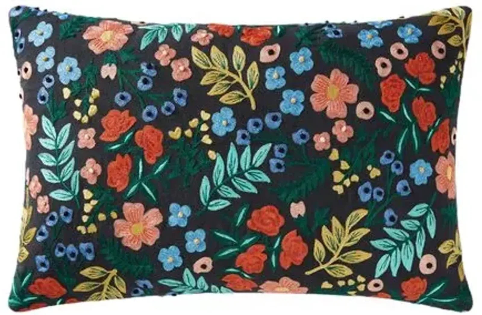 Wildwood Garden Lumbar Pillow - Rifle Paper Co. x Loloi