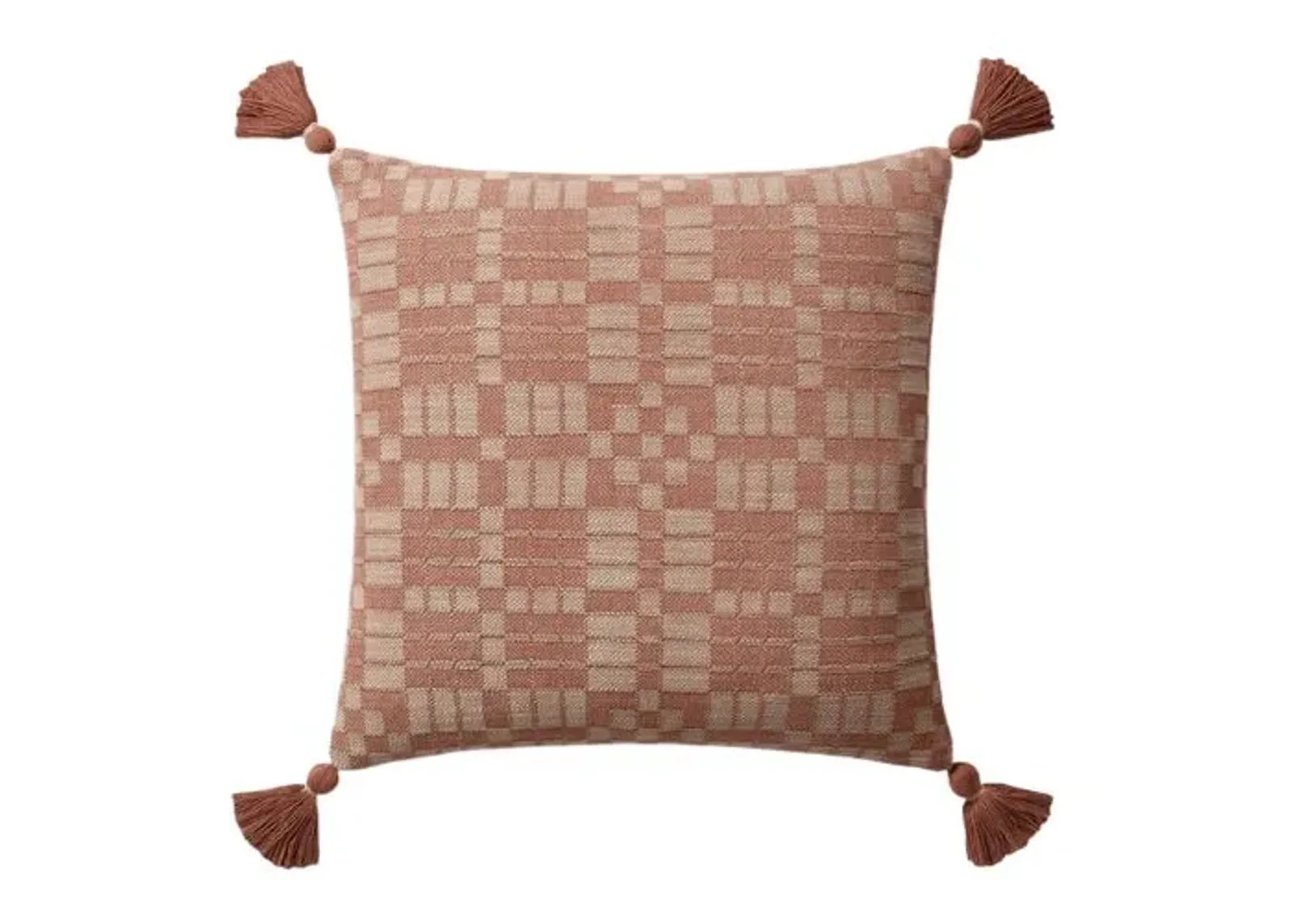 Ellery Tassel Pillow - Clay - Rifle Paper Co. x Loloi