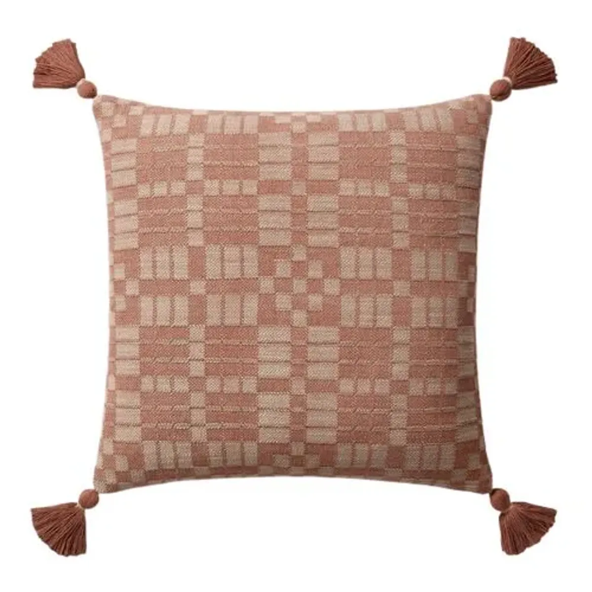 Ellery Tassel Pillow - Clay - Rifle Paper Co. x Loloi