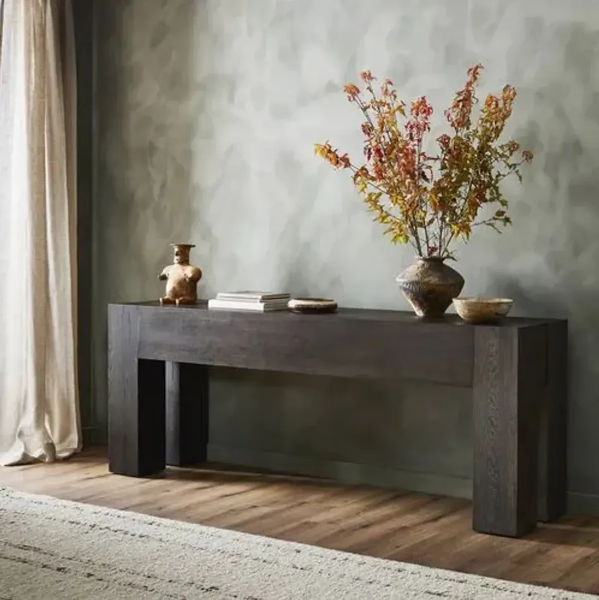 Zuri Console Table - Brown