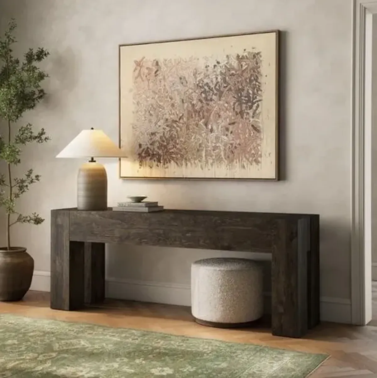 Zuri Console Table - Brown