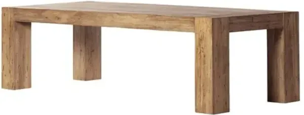 Zuri Rectangular Thick-Cut Oak Dining Table