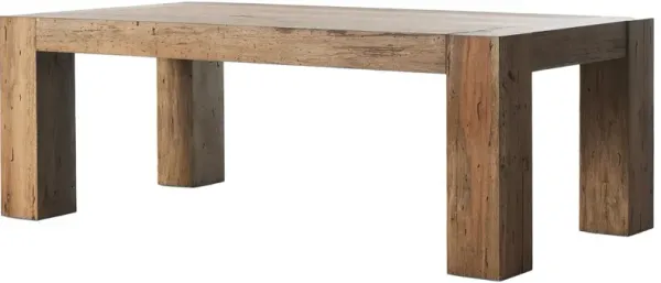 Zuri Rectangular Thick-Cut Oak Dining Table