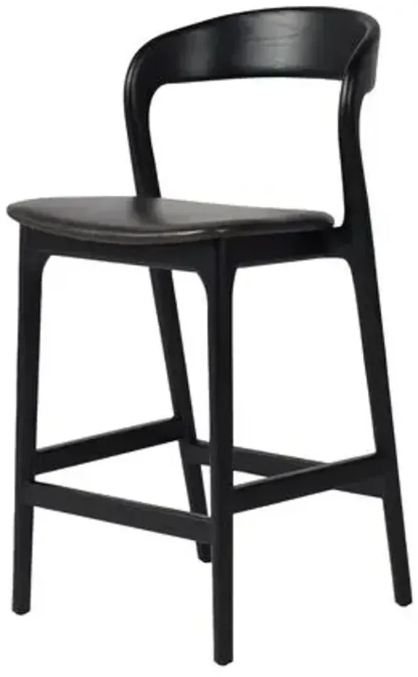 Xavier Leather Counter Stool