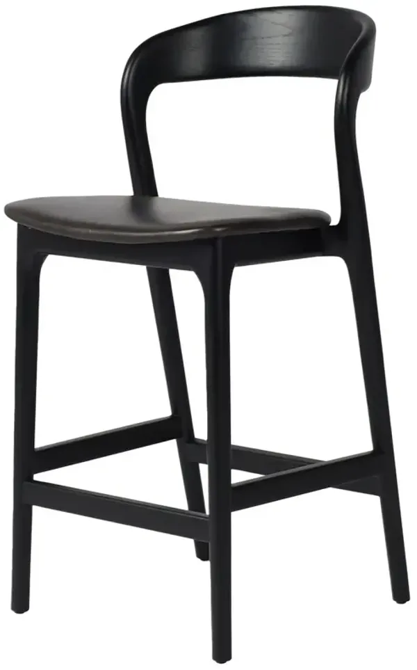 Xavier Leather Counter Stool