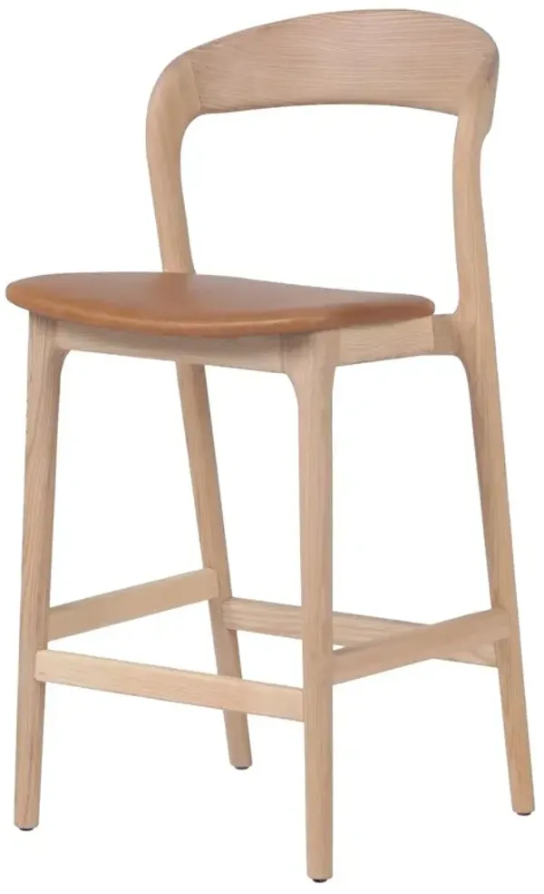 Xavier Leather Counter Stool