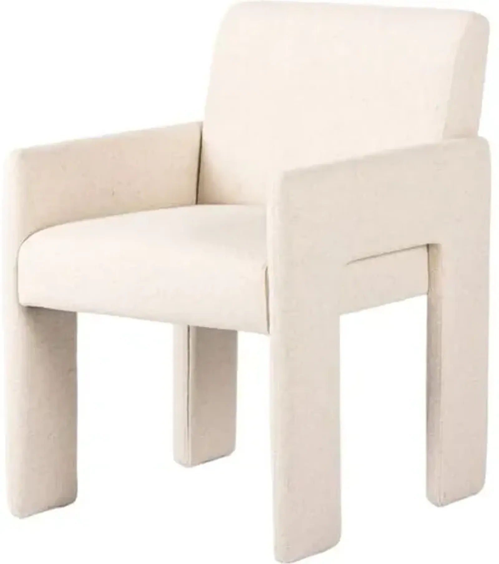 Wren Linen Dining Armchair - Beige