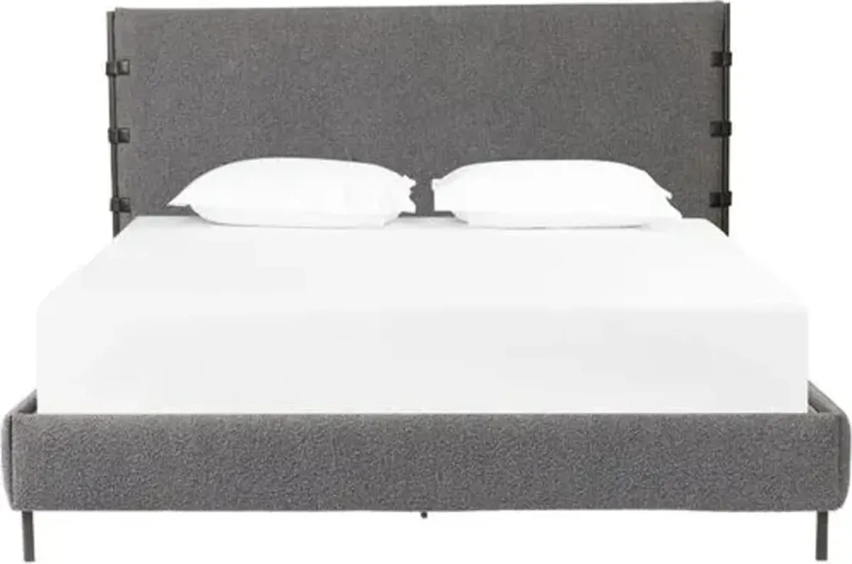 Winslow Boucle Bed - Gray