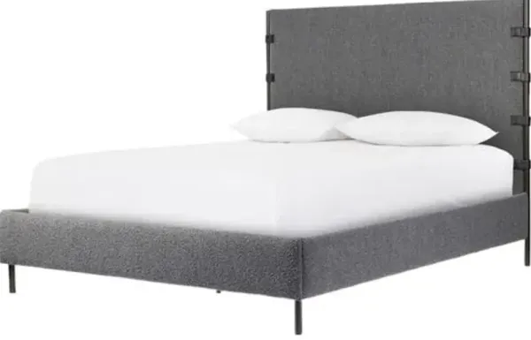 Winslow Boucle Bed - Gray