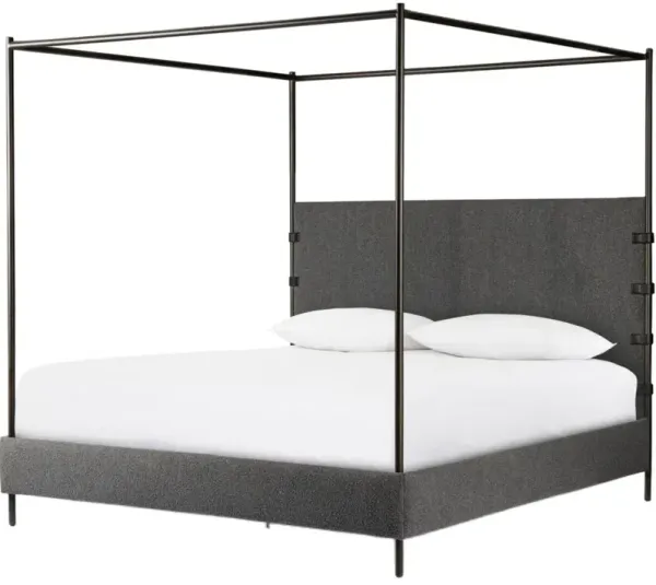 Winslow Boucle Canopy Bed