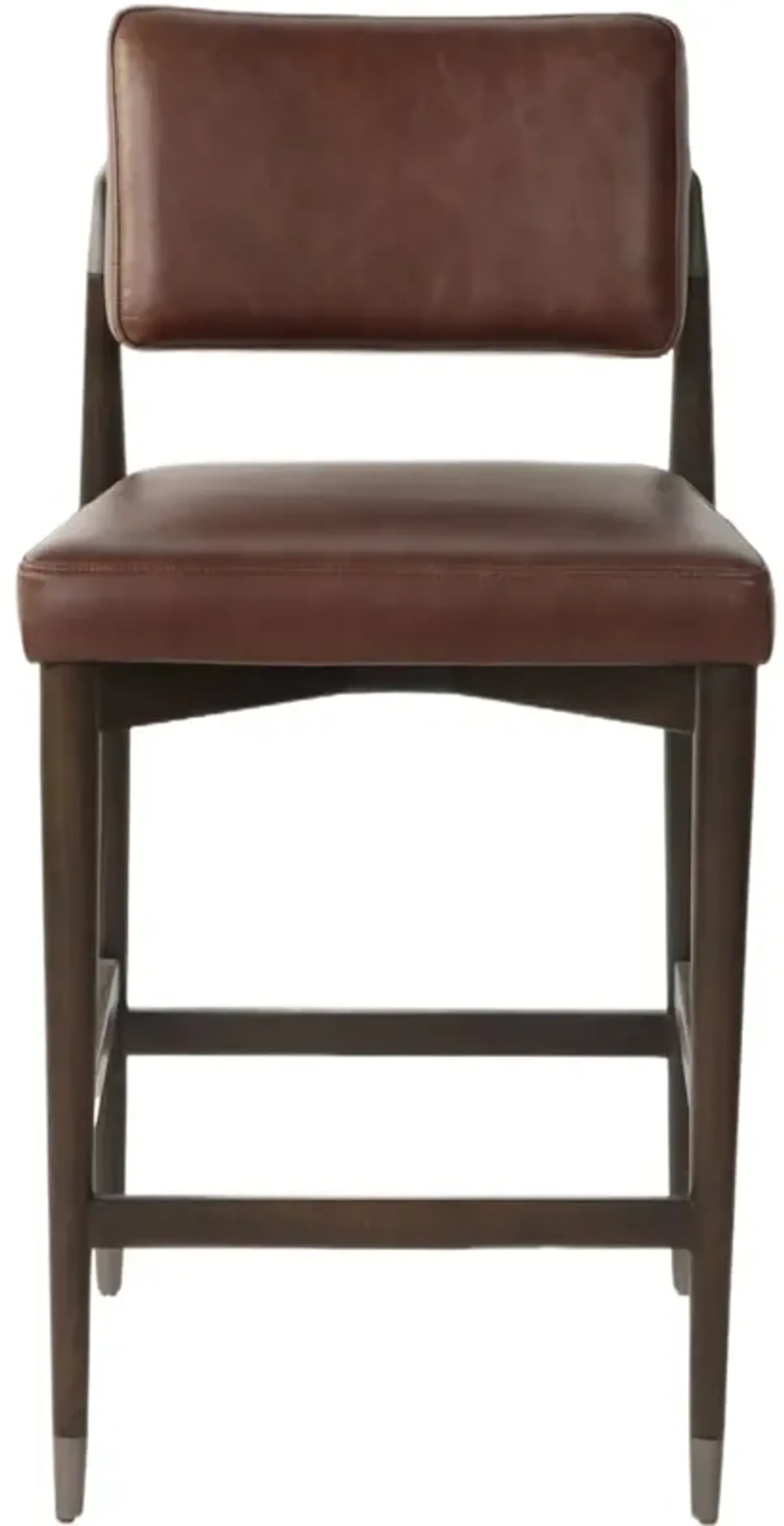 Henry Leather Counter Stool, Havana Brown