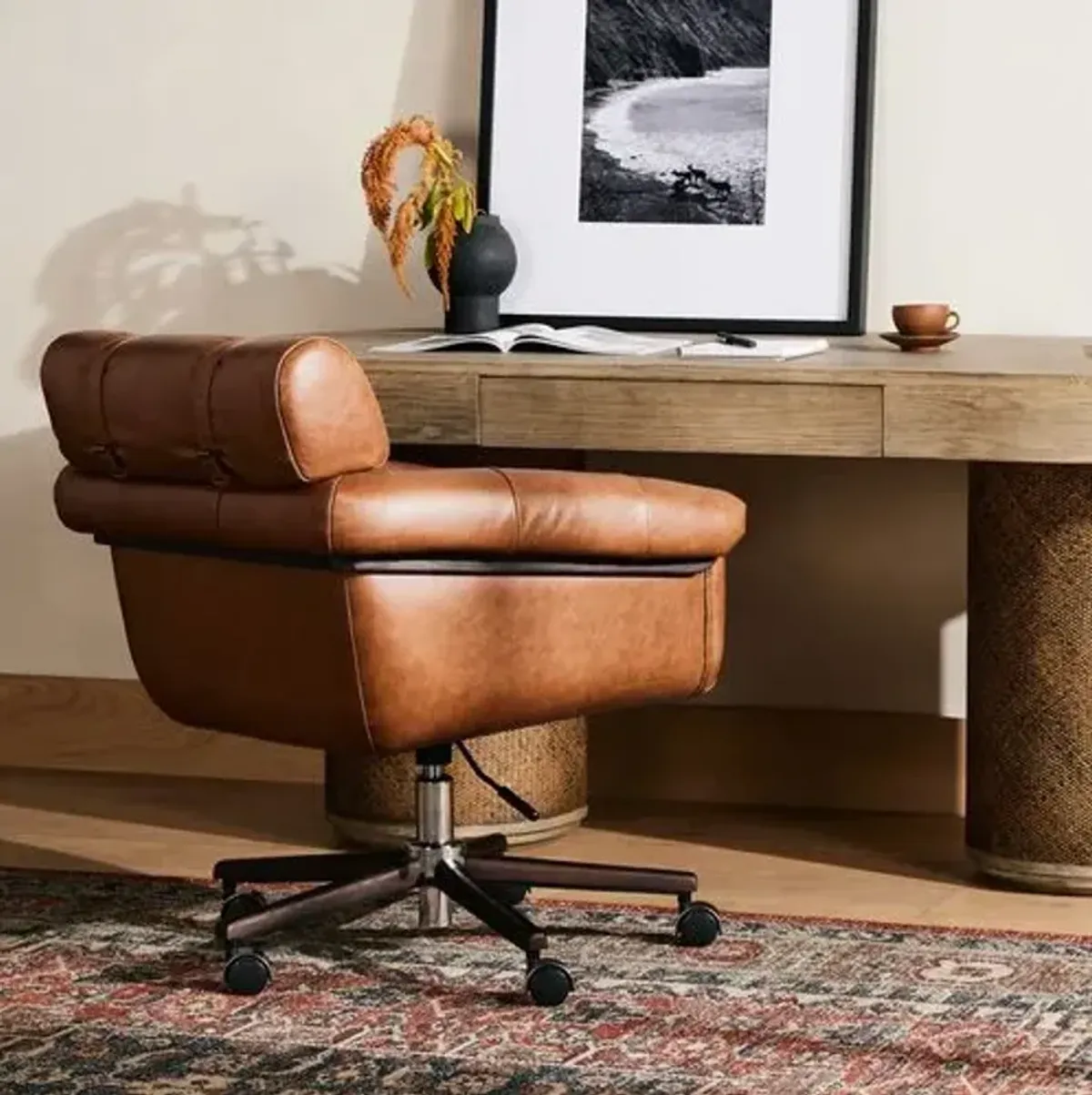 Weston Desk Chair - Sonoma Chestnut - Brown