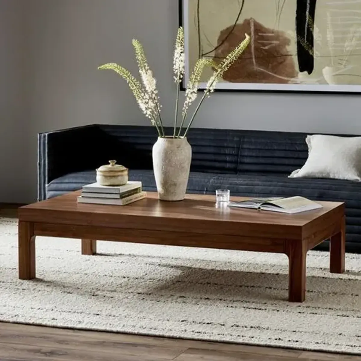 Wesley Coffee Table - Natural Walnut - Brown