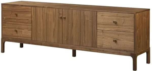 Norris Media Console, Natural Walnut
