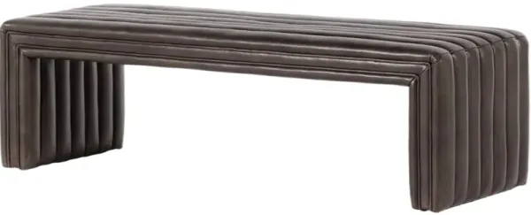 Vivian Leather Bench, Deacon Wolf