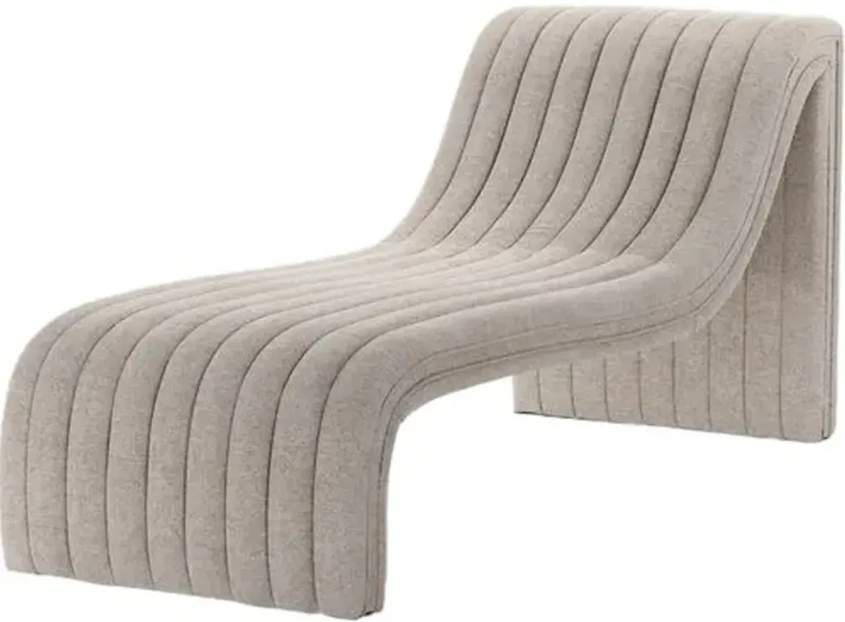 Vivian Chaise Lounge - Orly Natural - Beige - Comfortable, Sturdy, Stylish