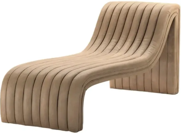 Vivian Leather Chaise Lounge