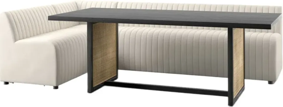 Vivian Corner Dining Banquette - Beige