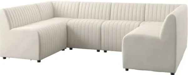 Vivian U-Shape Dining Banquette - Beige