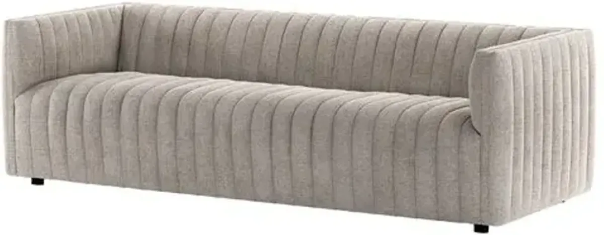 Deacon Channel Tufted Sofa - Orly Natural