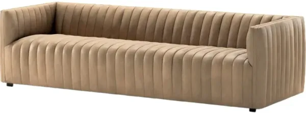 Vivian Channeled Leather Sofa