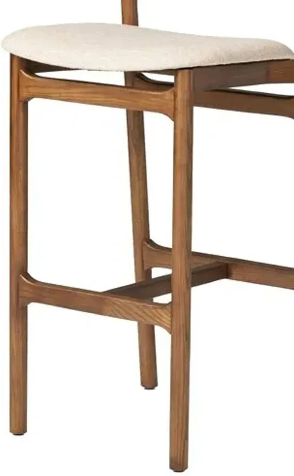 Violet Linen Bar Stool - Alcala Wheat - Brown