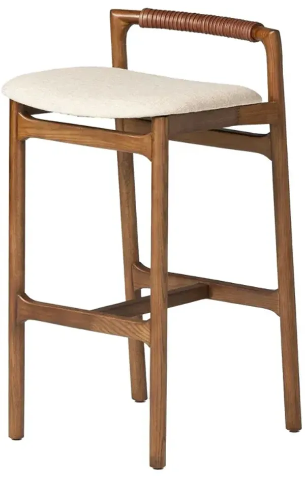 Violet Linen Bar Stool, Alcala Wheat