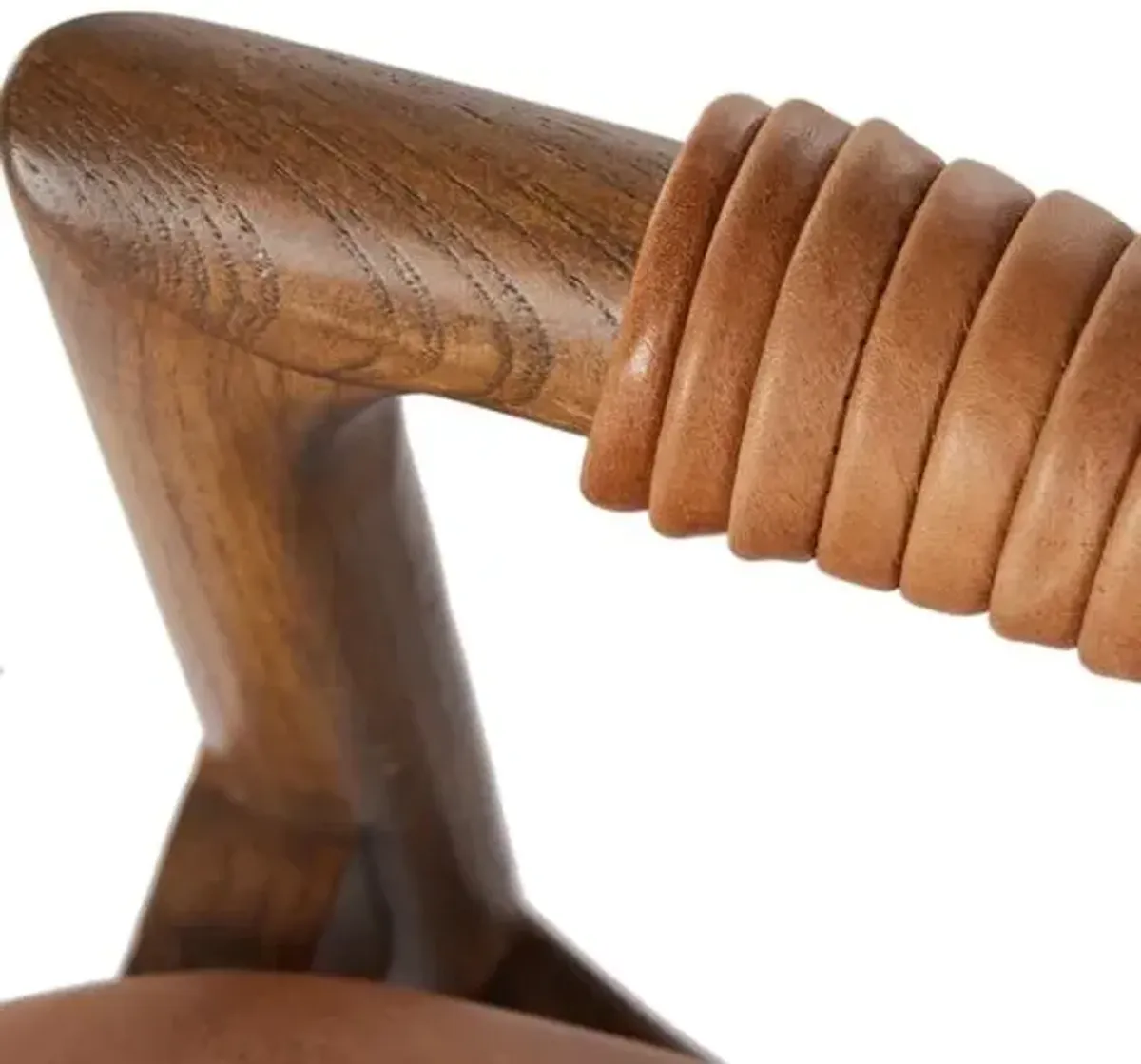 Violet Leather Counter Stool