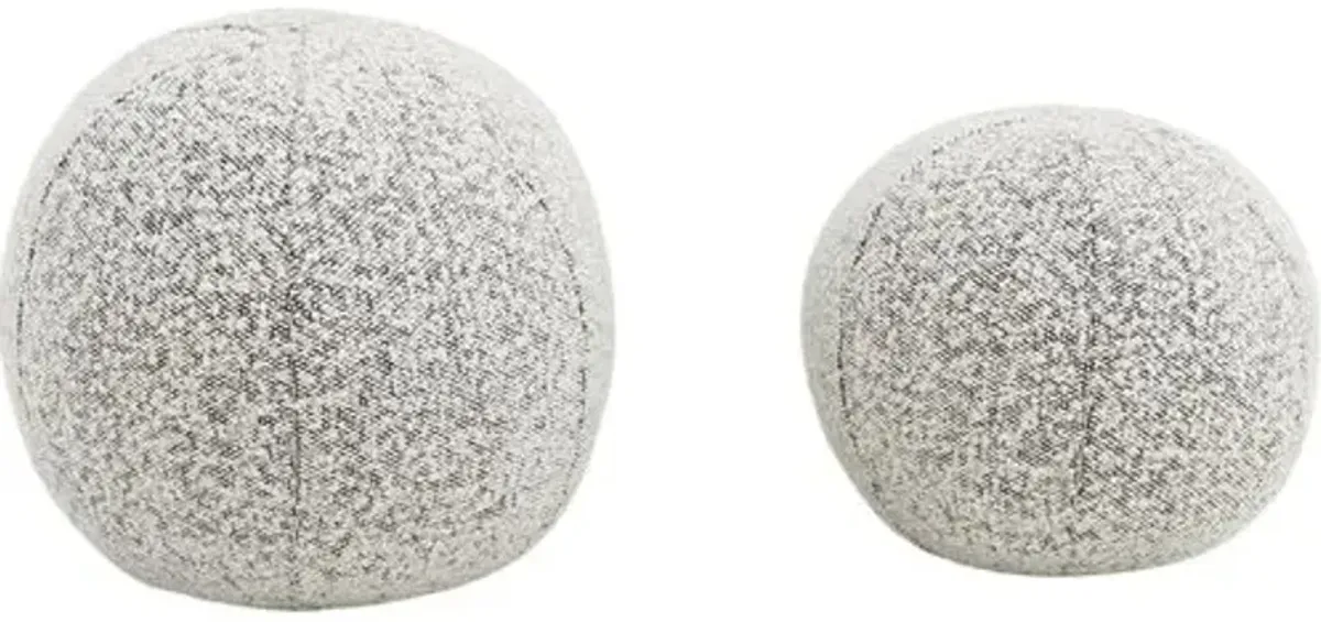 Set of 2 Victor Boucle Ball Pillows