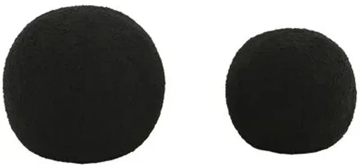 Set of 2 Victor Boucle Ball Pillows