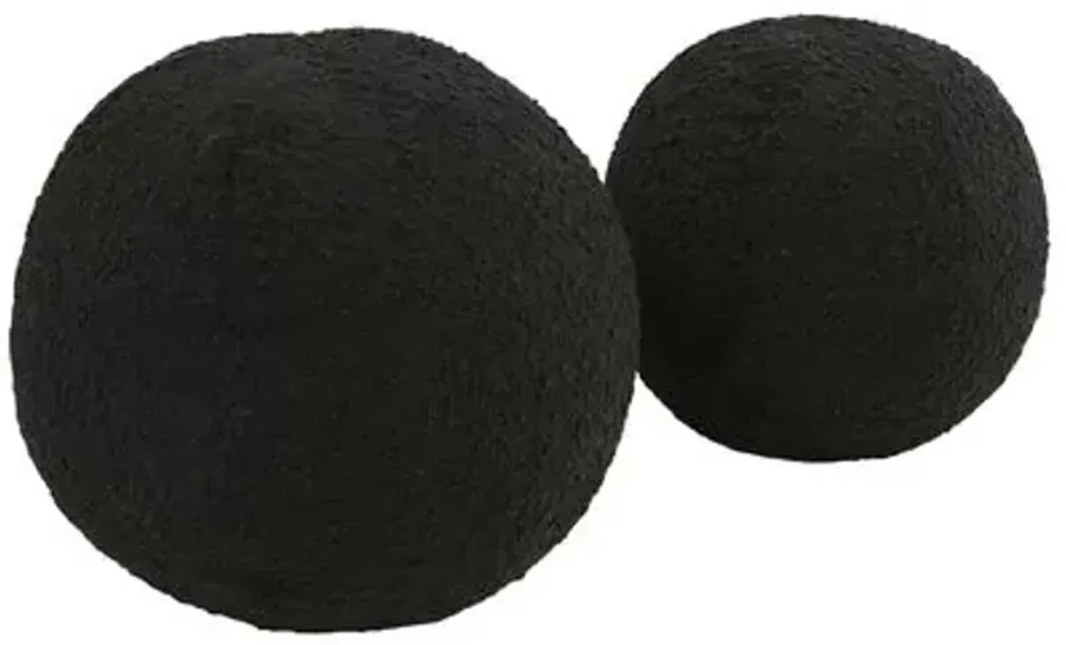 Set of 2 Victor Boucle Ball Pillows