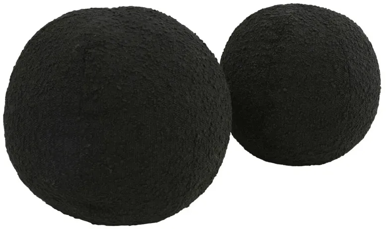 S/2 Victor Boucle Ball Pillows