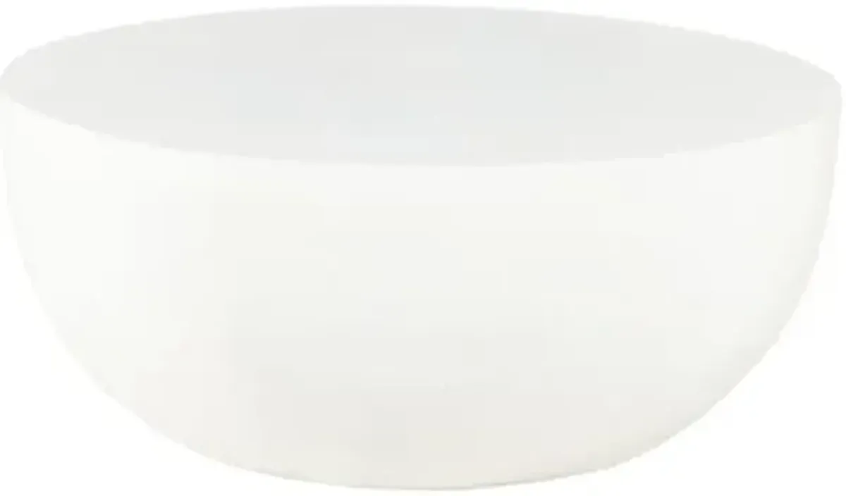 Veronica Outdoor Round Aluminum Coffee Table - White