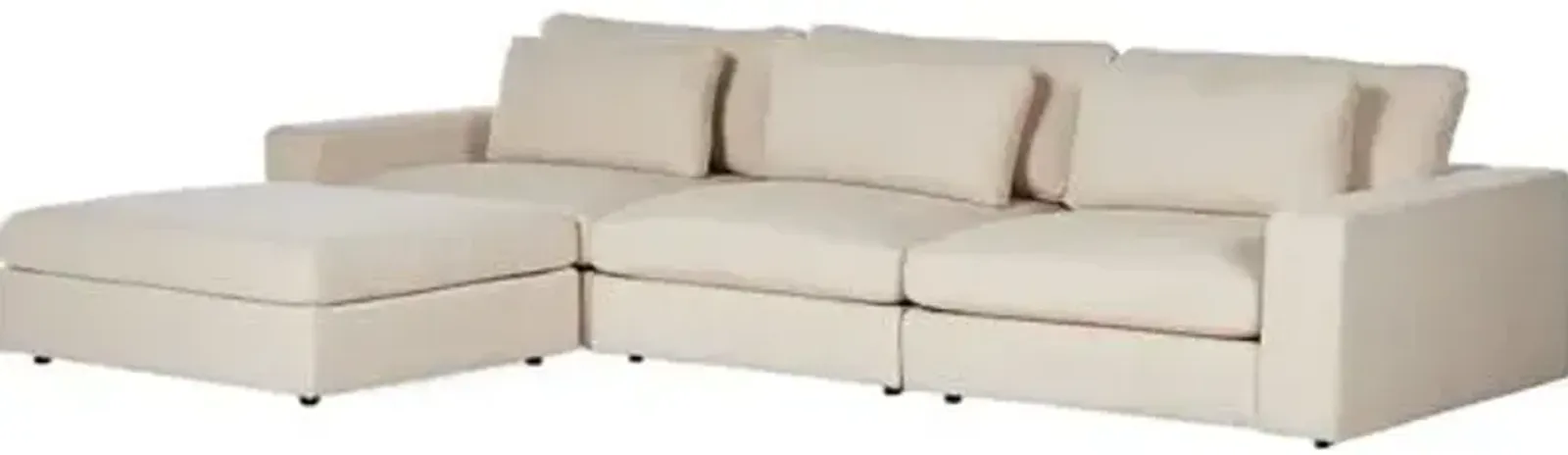 Tyson 3-Piece Sectional - Clairmont Ivory