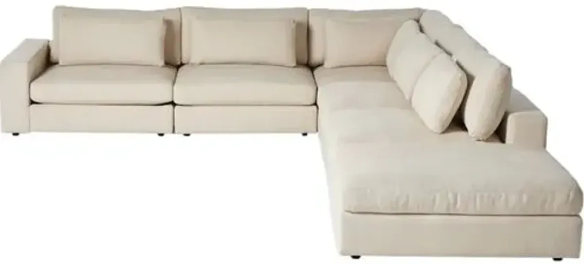 Tyson 5-Piece Sectional - Clairmont Ivory