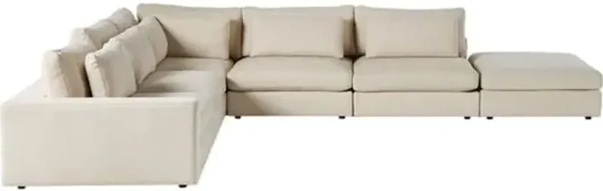 Tyson 5-Piece Sectional - Clairmont Ivory